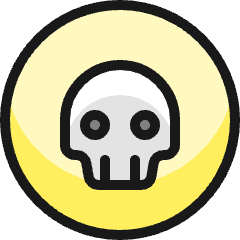 Pollution Skull 1 Icon from Ultimate Colors Set