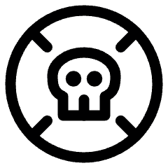 Pollution Skull Icon from Ultimate Regular Set