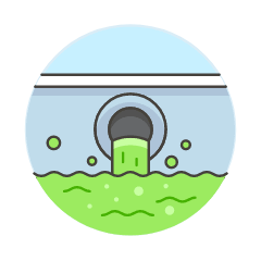 Water Pollution Illustration from UX Colors Set