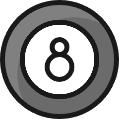 Pool Black Ball Icon from Ultimate Colors Set