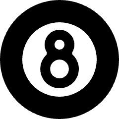 Pool Black Ball Icon from Ultimate Bold Set