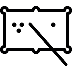 Pool Table Icon from Ultimate Light Set