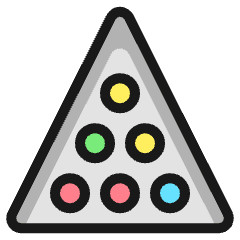 Pool Triangle Icon from Ultimate Colors Set