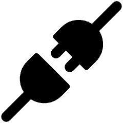 Plug Disconnected Icon from Ultimate Bold Set