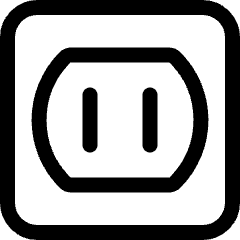 Power Outlet Type A Icon from Ultimate Regular Set