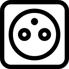 Power Outlet Type E Icon from Ultimate Regular Set