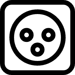 Power Outlet Type H Icon from Ultimate Regular Set