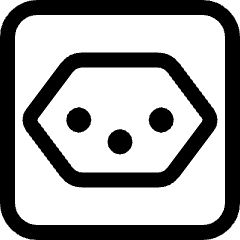 Power Outlet Type J Icon from Ultimate Regular Set