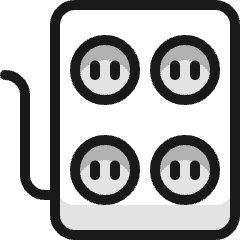 Socket Box Icon from Ultimate Colors Set