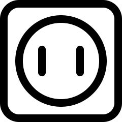 Wall Socket Icon from Ultimate Regular Set
