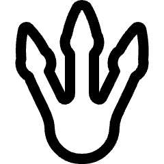 Dinosaur Footprint Icon from Ultimate Regular Set