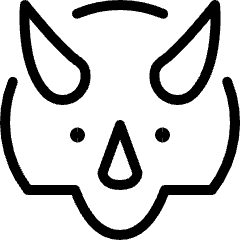 Dinosaur Triceratop Head 2 Icon from Ultimate Light Set