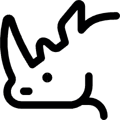 Rhinoceros Head Icon from Ultimate Regular Set