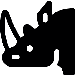 Rhinoceros Head Icon from Ultimate Bold Set