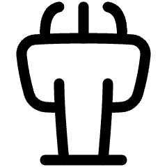 Podium Icon from Plump Line Set