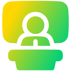 Presentation Icon from Plump Gradient Set