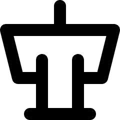 Presentation Podium Icon from Micro Line Set