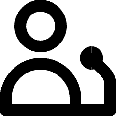 Presentation Speaker Speech Icon from Micro Line Set