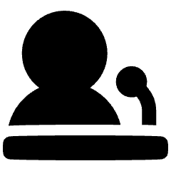 Presentation Speaker Speech Icon from Plump Solid Set