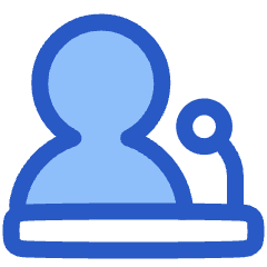 Presentation Speaker Speech Icon from Plump Duo Set
