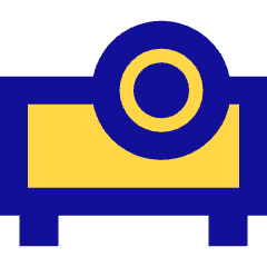 Projector Icon from Sharp Pop Set