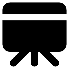 Projector Board Icon from Core Solid Set