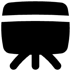 Projector Board Icon from Flex Solid Set