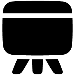 Projector Board Icon from Plump Solid Set