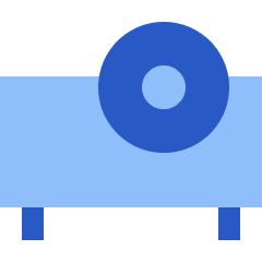 Projector Icon from Sharp Flat Set