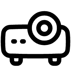 Projector Icon from Plump Line Set