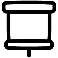 Projector Screen Icon from Plump Line Set