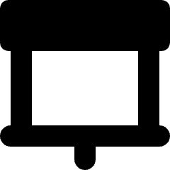 Projector Screen Icon from Micro Solid Set