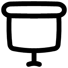 Projector Screen Icon from Flex Line Set