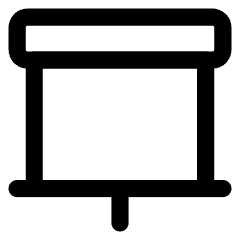 Projector Screen Icon from Core Line Set