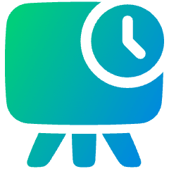 Rehearse Timing Icon from Plump Gradient Set
