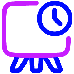 Rehearse Timing Icon from Plump Neon Set