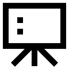 Slide Deck Icon from Sharp Line Set