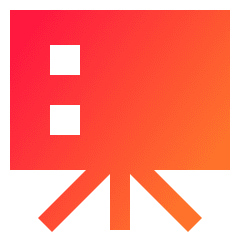 Slide Deck Icon from Sharp Gradient Set