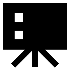 Slide Deck Icon from Sharp Solid Set