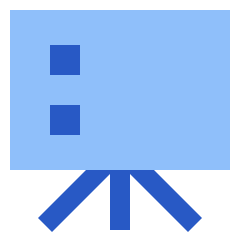 Slide Deck Icon from Sharp Flat Set