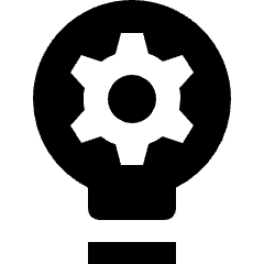 Idea Setting Icon from Nova Solid Set