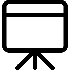 Presentation Board Icon from Ultimate Regular Set