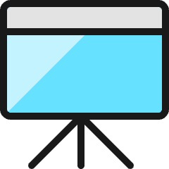 Presentation Board Icon from Ultimate Colors Set