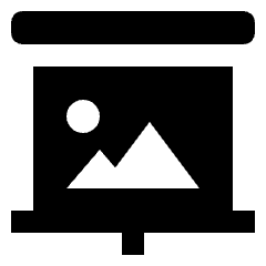 Presentation Image Icon from Nova Solid Set