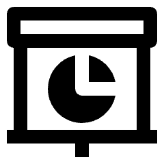 Presentation Pie Chart Icon from Nova Line Icons Set