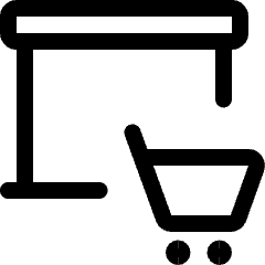 Presentation Projector Screen Cart Icon from Ultimate Regular Set