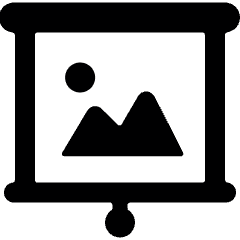 Presentation Projector Screen Image Icon from Ultimate Bold Set