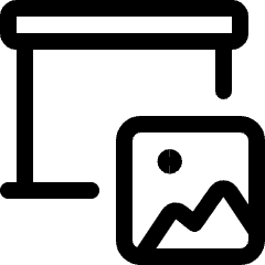 Presentation Projector Screen Image Icon from Ultimate Regular Set