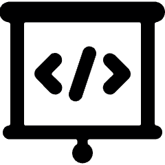 Presentation Projector Screen Programing Icon from Ultimate Bold Set