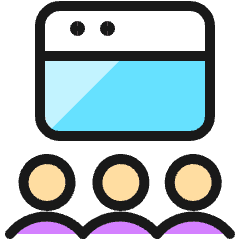 Presentation Screen Icon from Ultimate Colors Set